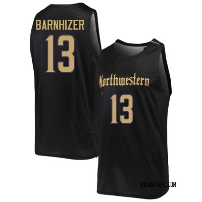 Men's Brooks Barnhizer Northwestern Wildcats Replica Basketball Jersey - Black