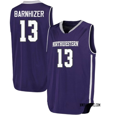 Men's Brooks Barnhizer Northwestern Wildcats Replica Basketball Performance Jersey - Purple