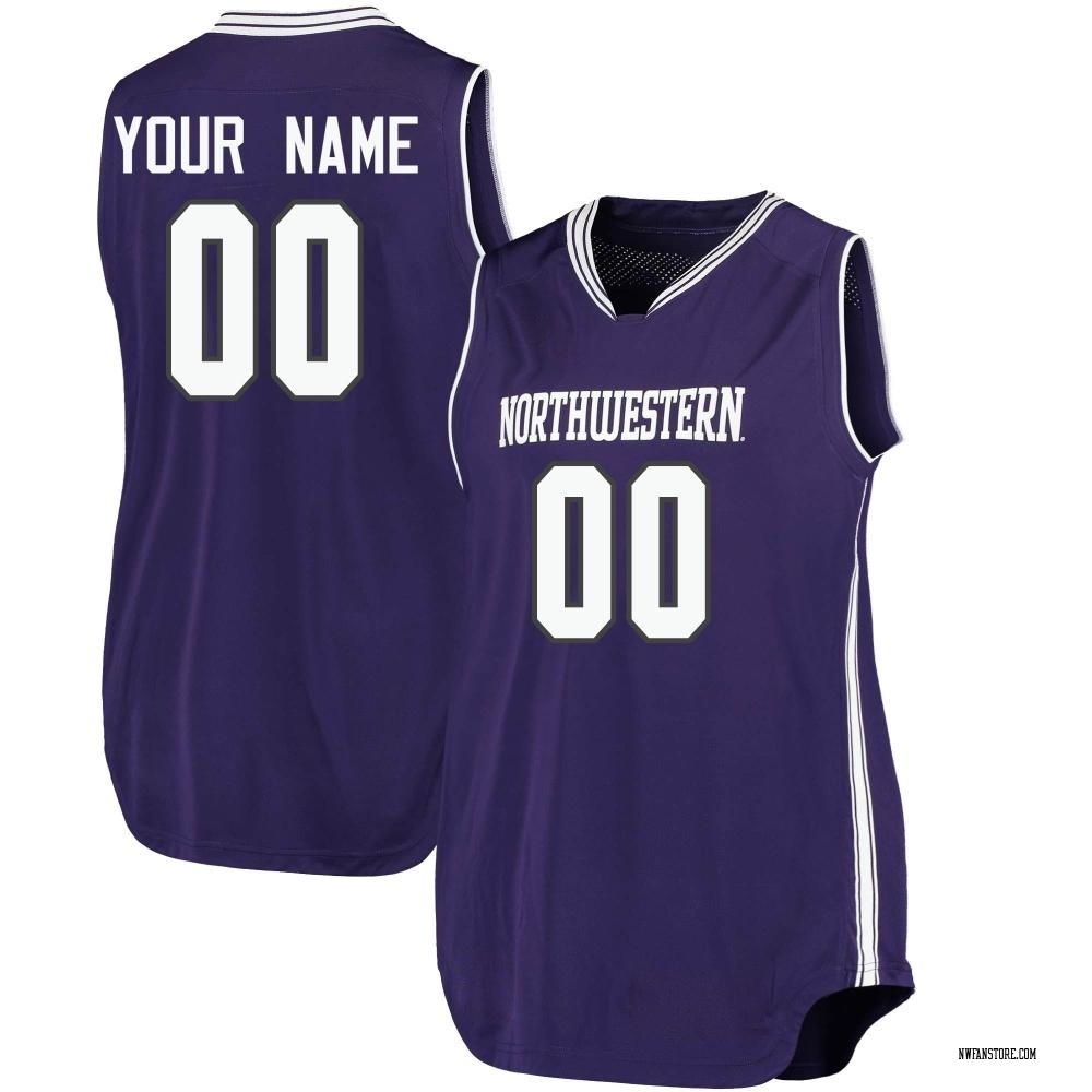Women's Custom Northwestern Wildcats Replica Basketball Performance Jersey - Purple