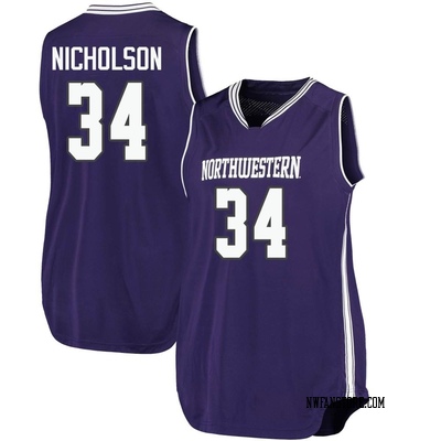 Women's Matthew Nicholson Northwestern Wildcats Replica Basketball Performance Jersey - Purple