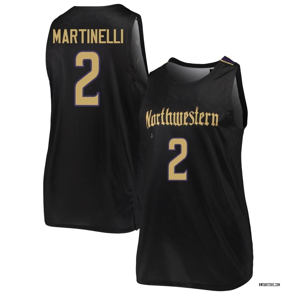Women's Nick Martinelli Northwestern Wildcats Replica Basketball Jersey - Black