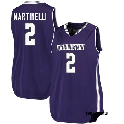 Women's Nick Martinelli Northwestern Wildcats Replica Basketball Performance Jersey - Purple