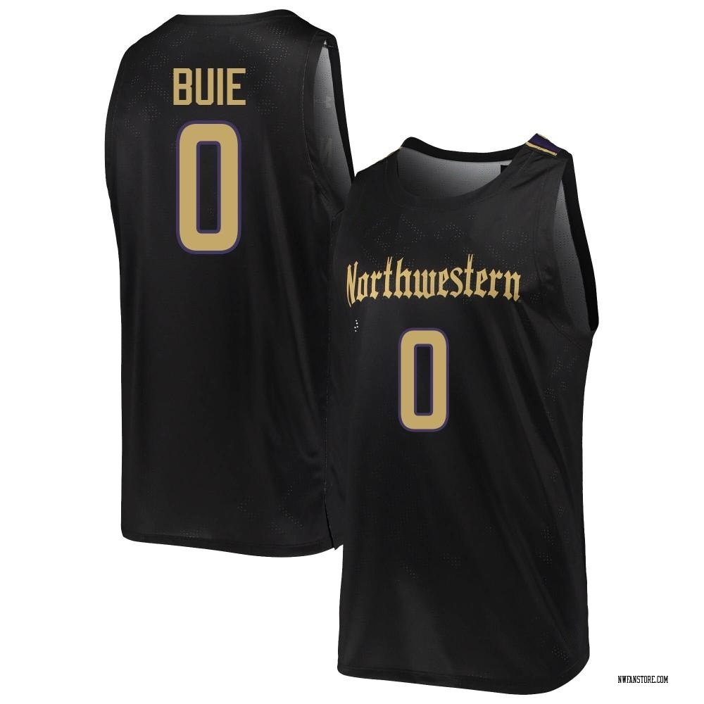 Youth Boo Buie Northwestern Wildcats Replica Basketball Jersey - Black