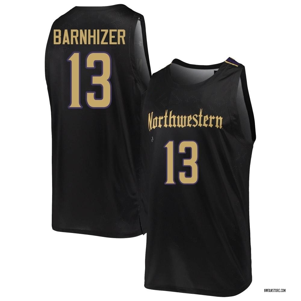 Youth Brooks Barnhizer Northwestern Wildcats Replica Basketball Jersey - Black